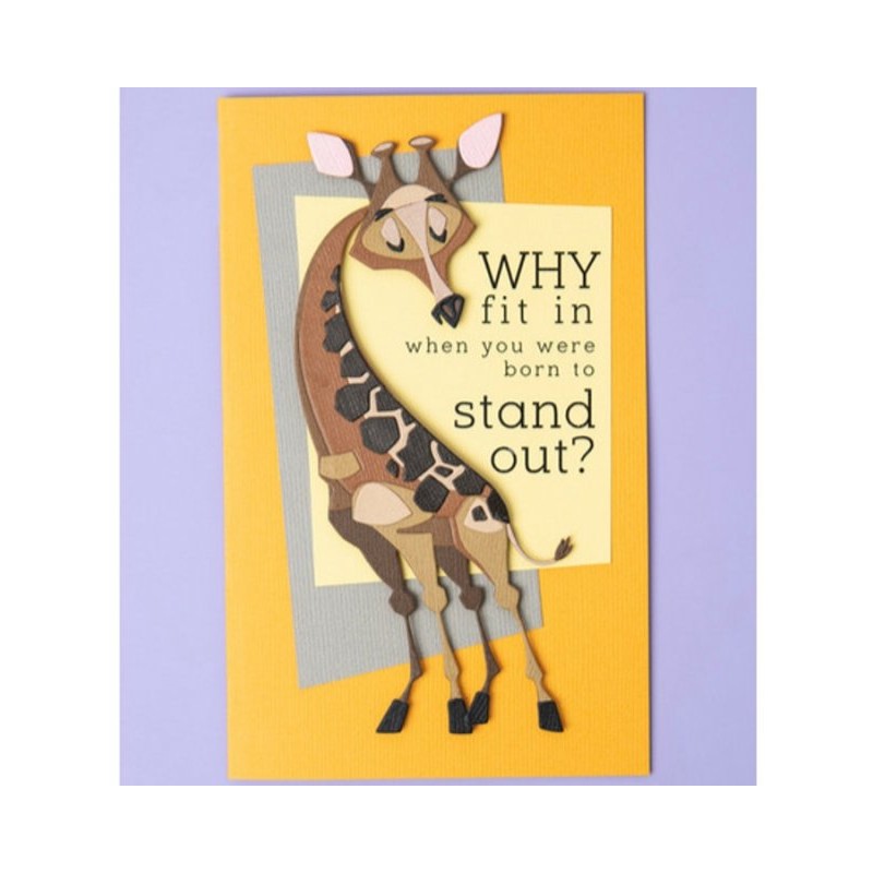 TROQUEL THINLITS COLORIZE JIRAFA GERTRUDE SIZZIX