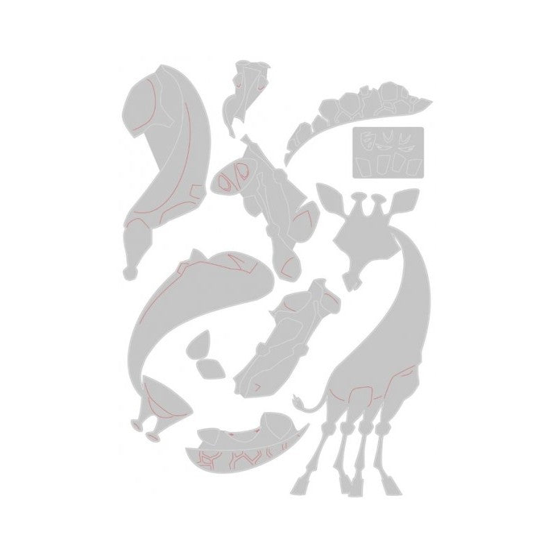 TROQUEL THINLITS COLORIZE JIRAFA GERTRUDE SIZZIX