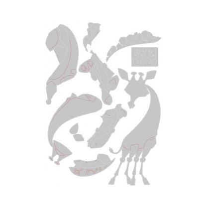 TROQUEL THINLITS COLORIZE JIRAFA GERTRUDE SIZZIX