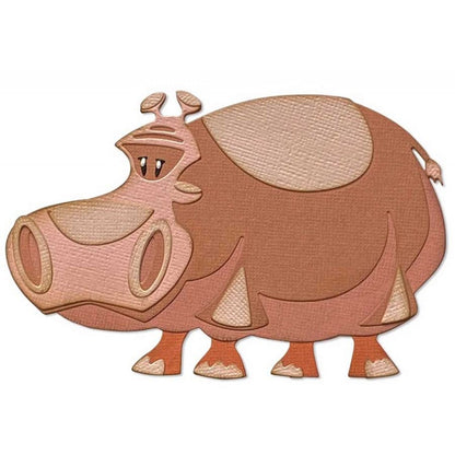 TROQUEL THINLITS HIPOPOTAMO BERNICE DE SIZZIX