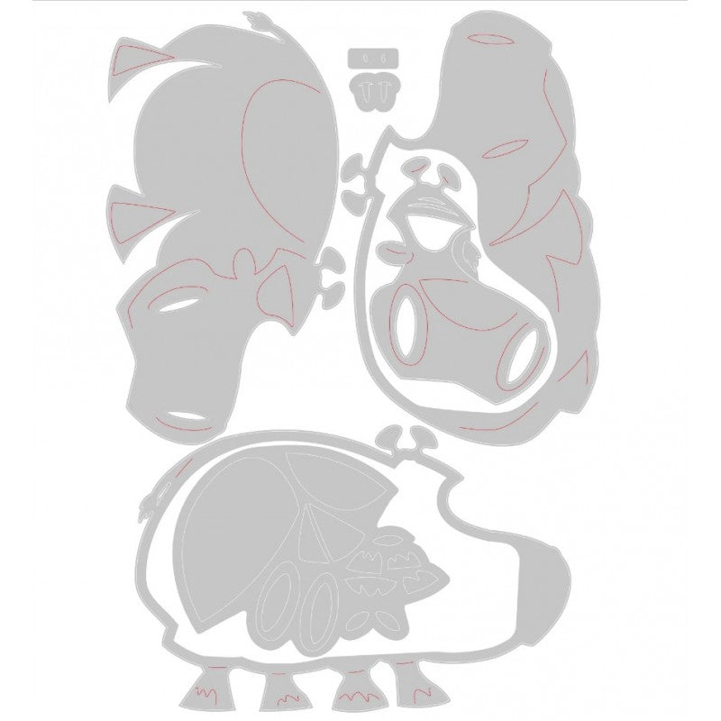 TROQUEL THINLITS HIPOPOTAMO BERNICE DE SIZZIX