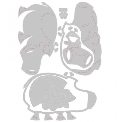 TROQUEL THINLITS HIPOPOTAMO BERNICE DE SIZZIX