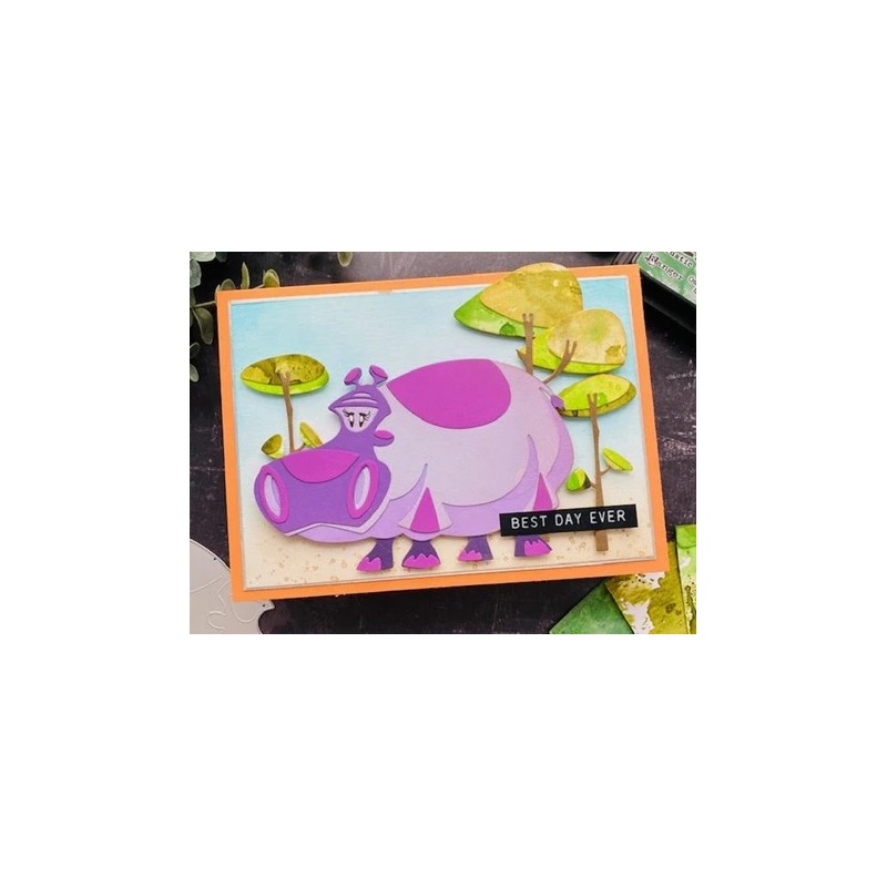 TROQUEL THINLITS HIPOPOTAMO BERNICE DE SIZZIX