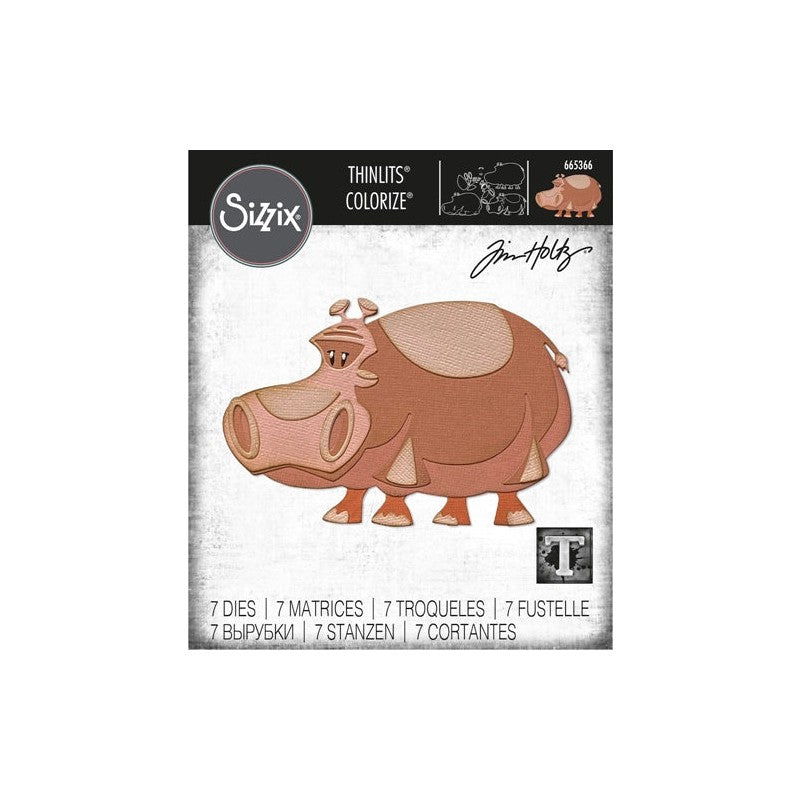 TROQUEL THINLITS HIPOPOTAMO BERNICE DE SIZZIX