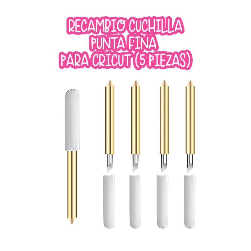 RECAMBIO CUCHILLA PUNTA FINA PARA CRICUT (5 PIEZAS)