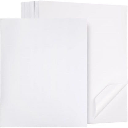 VINILO ADHESIVO BLANCO GLOSSY IMPRIMIBLE INKJET (20 HOJAS)