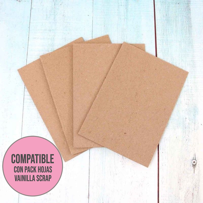 CARTON CHIPBOARD 1MM DE 15 X 21,5CM (4 laminas)