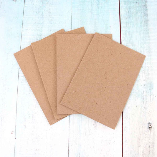 CARTON CHIPBOARD 1MM A5 14,8cm x 21cm (4 pcs)