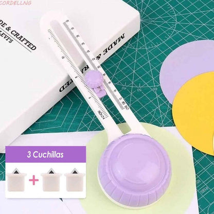 CORTADOR DE CIRCULOS ROTATORIO LILA