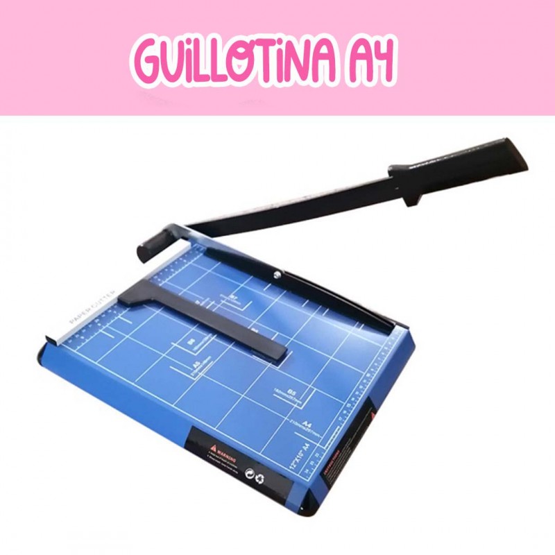 GUILLOTINA PARA PAPEL A4 AZUL (29cm x 25cm)