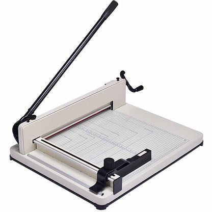 GUILLOTINA SEMI INDUSTRIAL PARA PAPEL A3 (45 cm x 45 cm) BLANCO HUESO