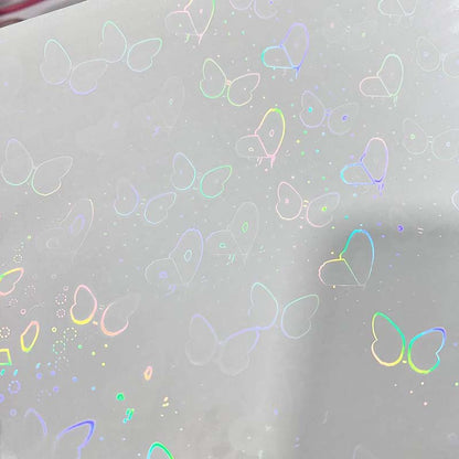 LAMINADO EN FRIO VINILO HOLOGRÁFICO TRANSPARENTE (50 HOJAS)