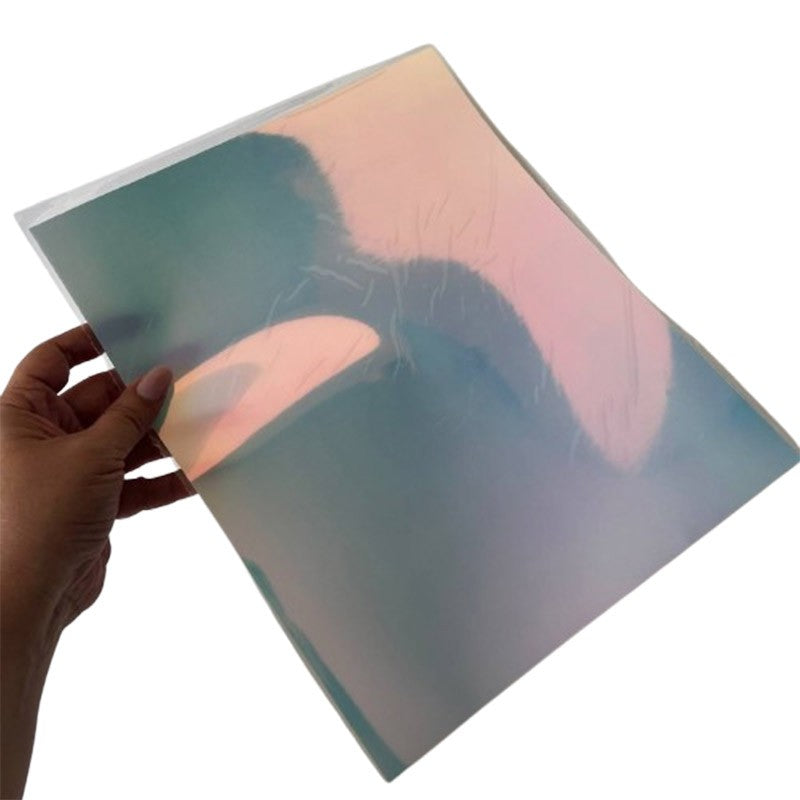 VINILO TEXTIL AZUL CIELO HOLOGRAFICO 25cm X 30,5cm (1 PC)