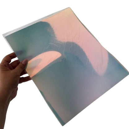 VINILO TEXTIL AZUL CIELO HOLOGRAFICO 25cm X 30,5cm (1 PC)