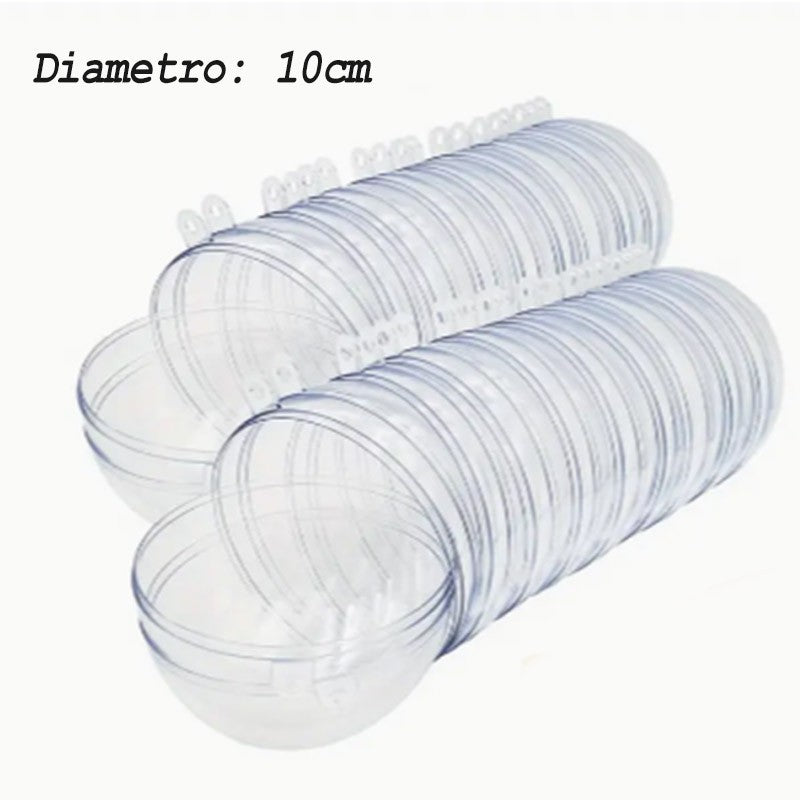 DOCENA DE BOLAS ESFERAS PARA DECORAR 10CM DE DIAMETRO