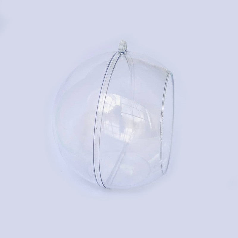 ESFERA VENTANA TRANSPARENTE PARA DECORAR 10CM DE DIAMETRO