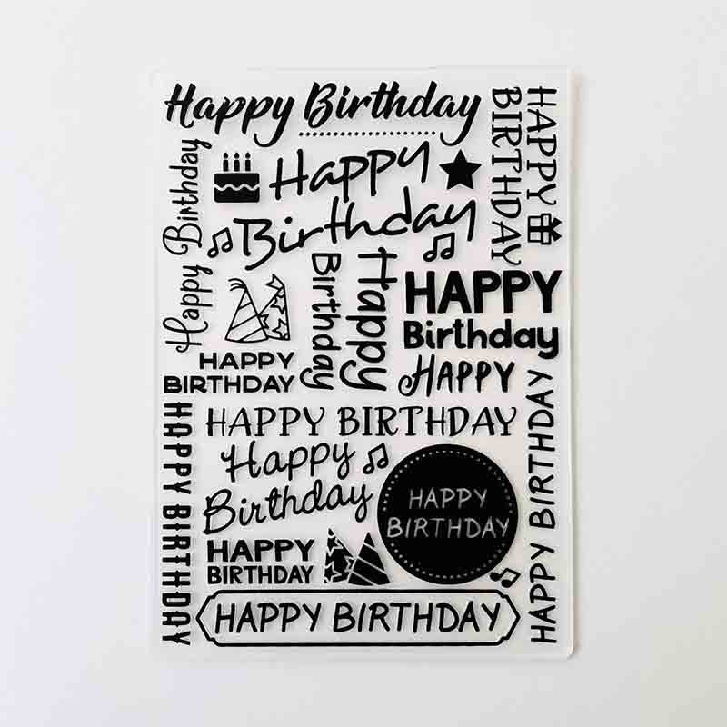 FOLDER DE EMBOSSING CUMPLEAÑOS 12,5cm x 18cm