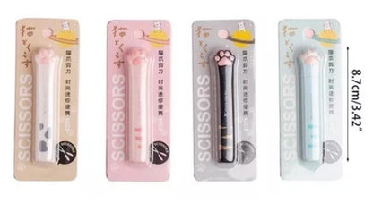 MINI TIJERAS HUELLITA DE GATO BEIGE