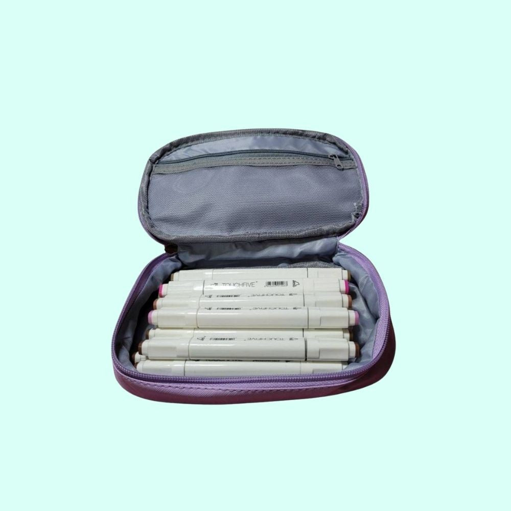 CARTUCHERA GRANDE STYLE COLOR SALMON