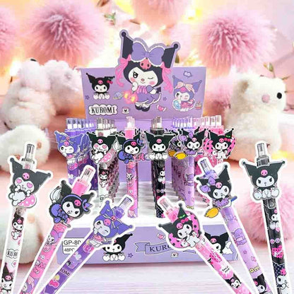 ESFERO RETRACTIL KUROMI ROSA Y MORADO