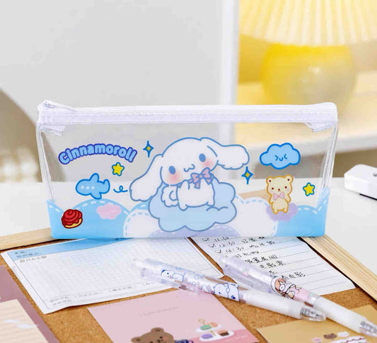 CARTUCHERA PLASTICA CINNAMOROLL AZUL