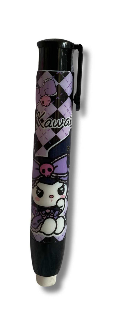 BORRADOR RETRACTIL KUROMI CUTE NEGRO