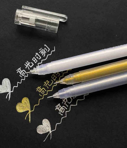 SET ESFEROS METALIZADOS BLANCO, DORADO Y PLATA