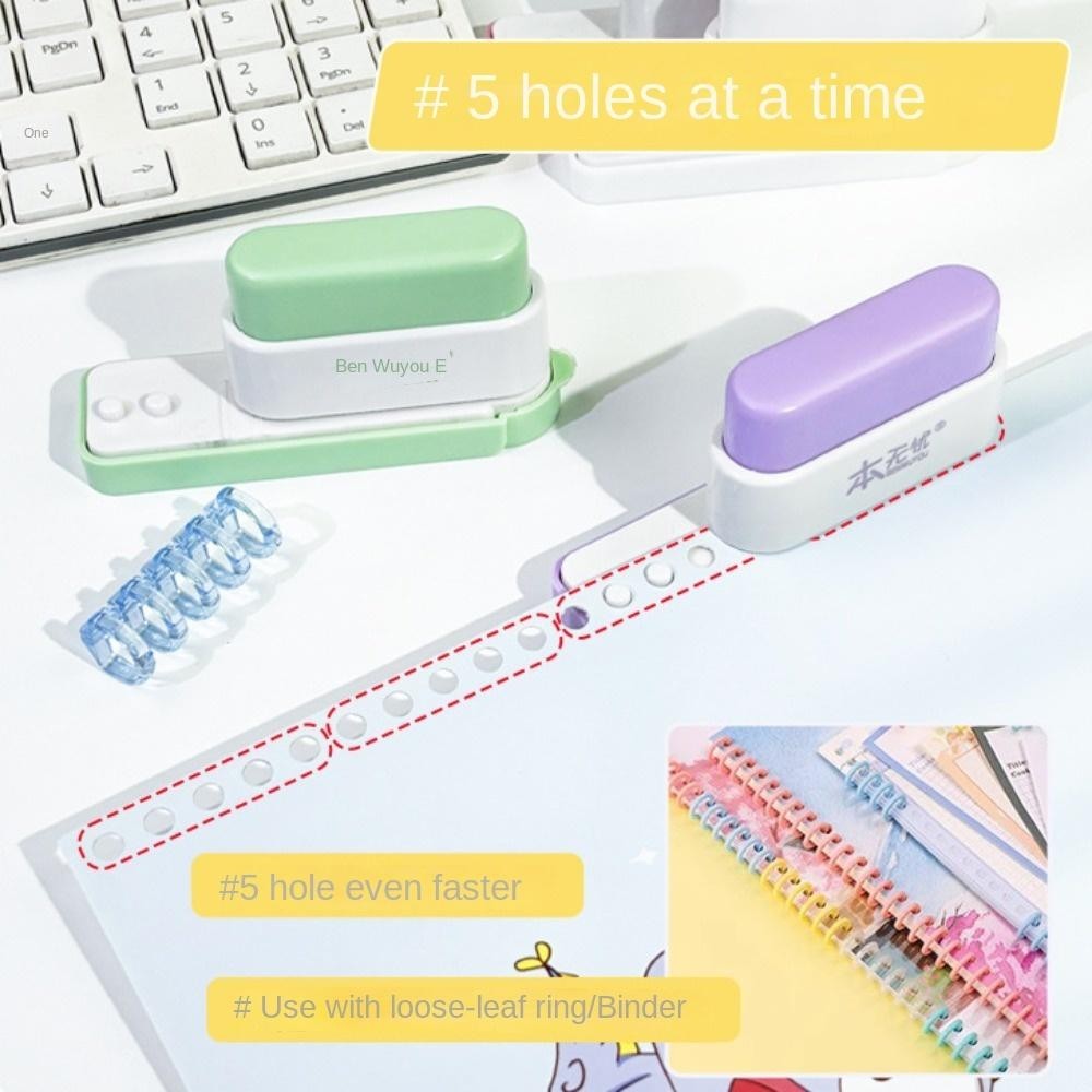 PERFORADORA PARA ANILLADO ESPIRAL NEGRA