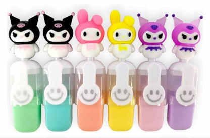 SET DE 6 RESALTADORES KUROMI