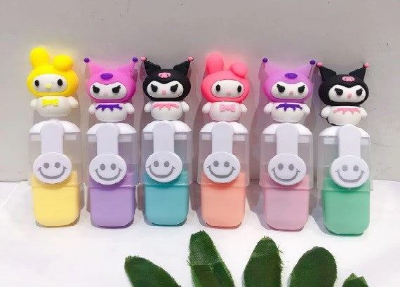 SET DE 6 RESALTADORES KUROMI