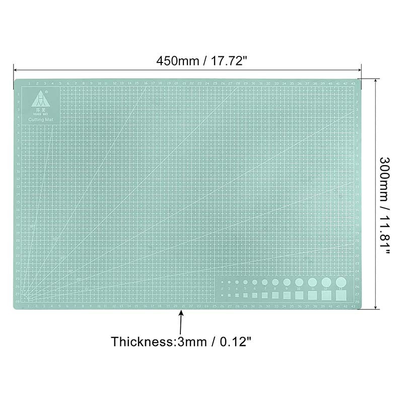 TAPETE DE CORTE MENTA A3 (45cm x 30cm)