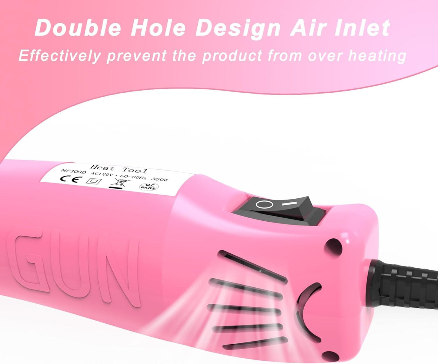 PISTOLA DE CALOR ROSA