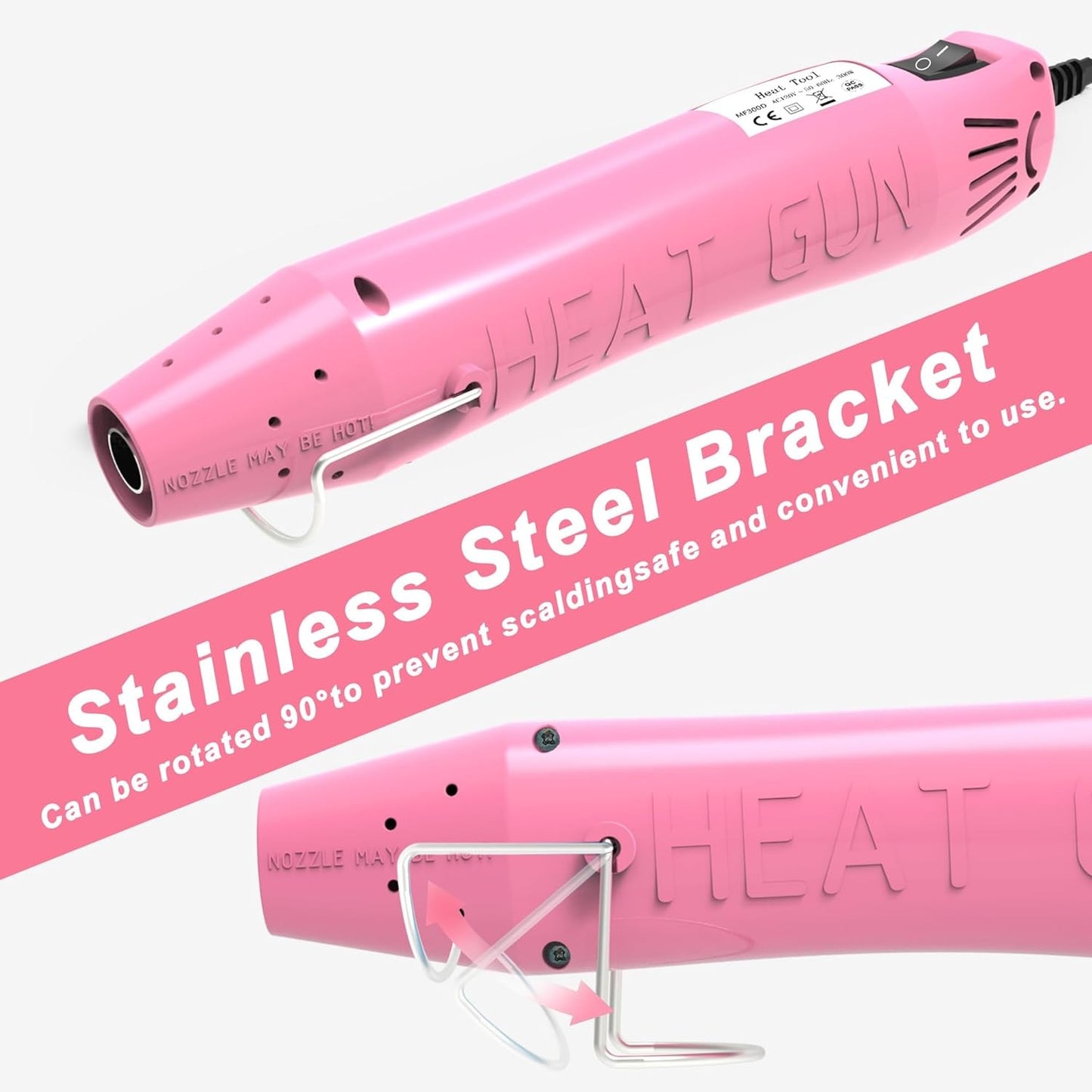 PISTOLA DE CALOR ROSA