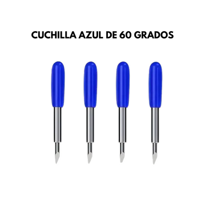 REPUESTO CAMEO CUCHILLA 60 GRADOS AZUL  (4 pcs)