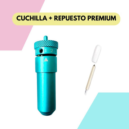 CUCHILLA CAMEO 123 + REPUESTO PREMIUM