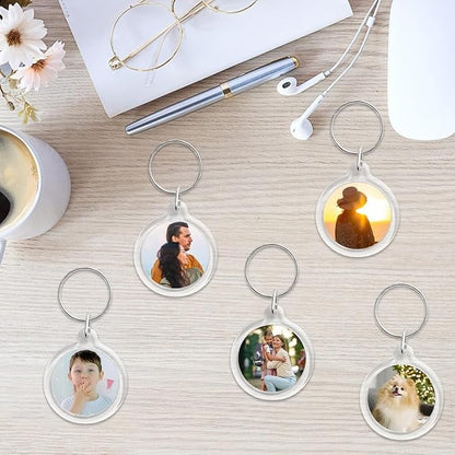 LLAVERO REDONDO EN ACRILICO PARA FOTOS