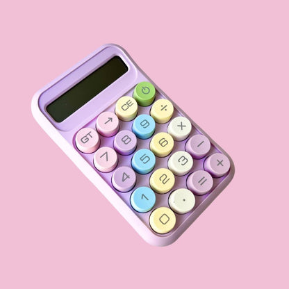 CALCULADORA LILA DE 10 DIGITOS