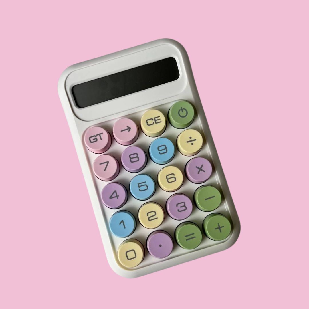 CALCULADORA BLANCA DE 10 DIGITOS