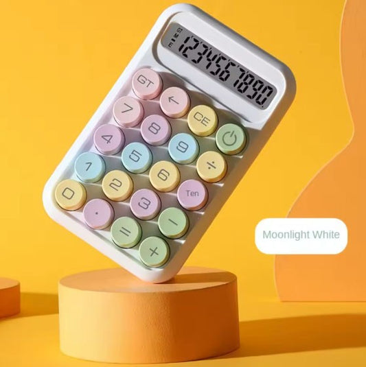 CALCULADORA BLANCA DE 10 DIGITOS