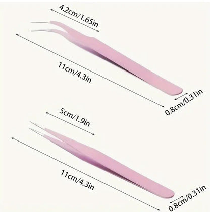 SET DE PINZAS ROSA (2 PCS)