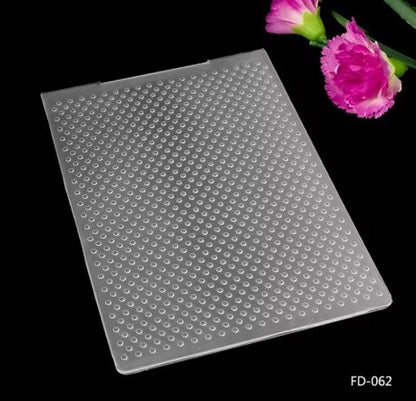 FOLDER DE EMBOSSING PUNTOS 10,5cm x 14,5cm