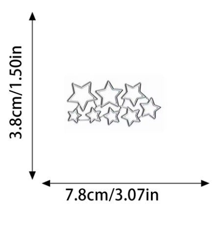 TROQUEL PEQUEÑAS ESTRELLAS (8 PCS)