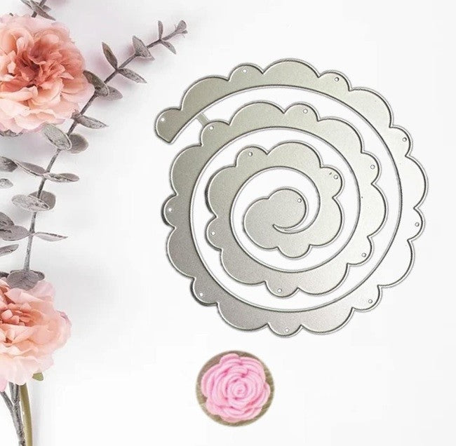 SET TROQUELES ROSAS PARA ENROLLAR (2 PCS)