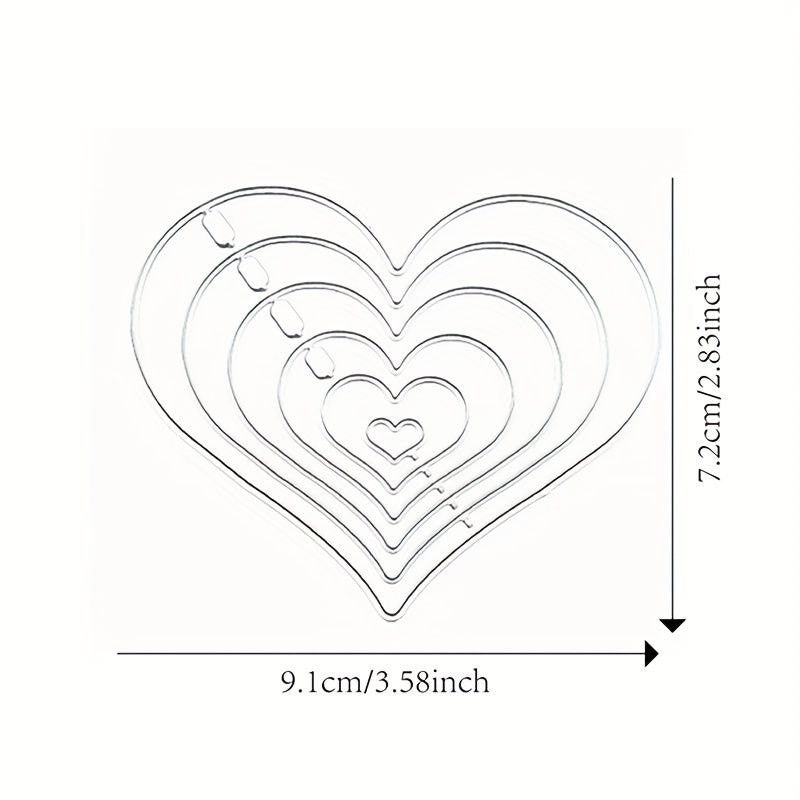 SET TROQUELES CORAZON (6 PCS)