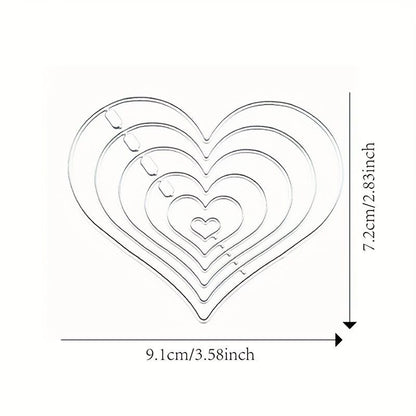 SET TROQUELES CORAZON (6 PCS)