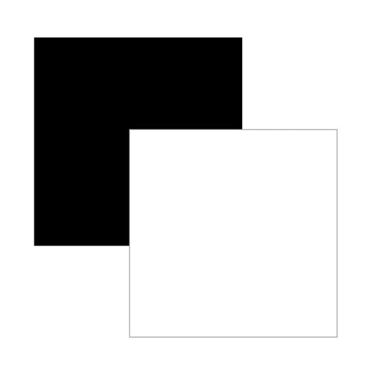 VINILO ADHESIVO NEGRO Y BLANCO 30.5 X 30.5 CM (2 PCS)