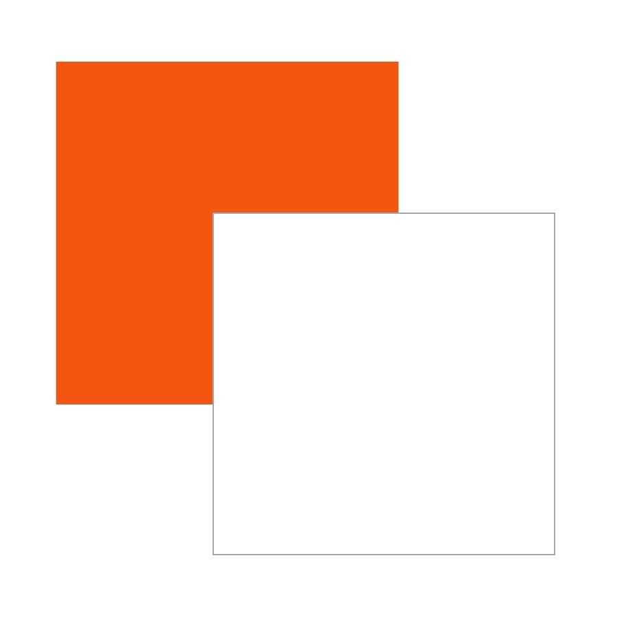 VINILO ADHESIVO NARANJA NEON Y BLANCO 30.5 X 30.5 CM (2 PCS)