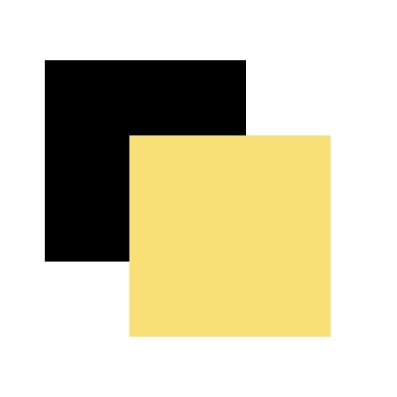 VINILO ADHESIVO AMARILLO GIRASOL Y NEGRO 30.5 X 30.5 CM (2 PCS)