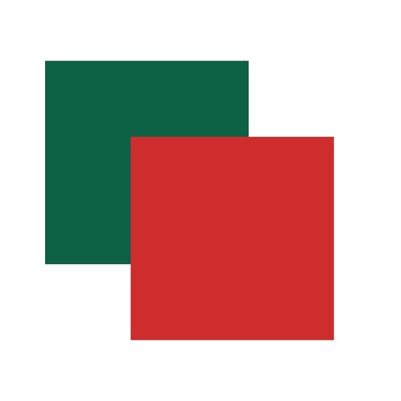 VINILO ADHESIVO ROJO Y VERDE NAVIDAD 30.5 X 30.5 CM (2 PCS)