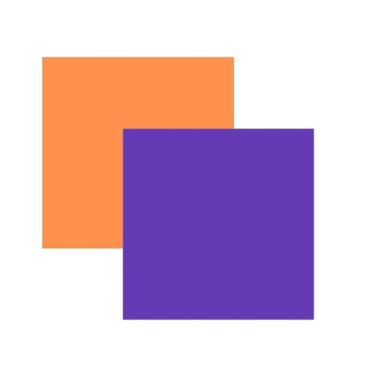 VINILO ADHESIVO VIOLETA Y NARANJA 30.5 X 30.5 CM (2 PCS)